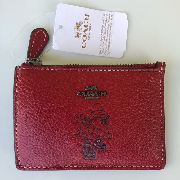 Coach Handbags - Coach x Disney Minnie Mouse Mini Skinny ID Case